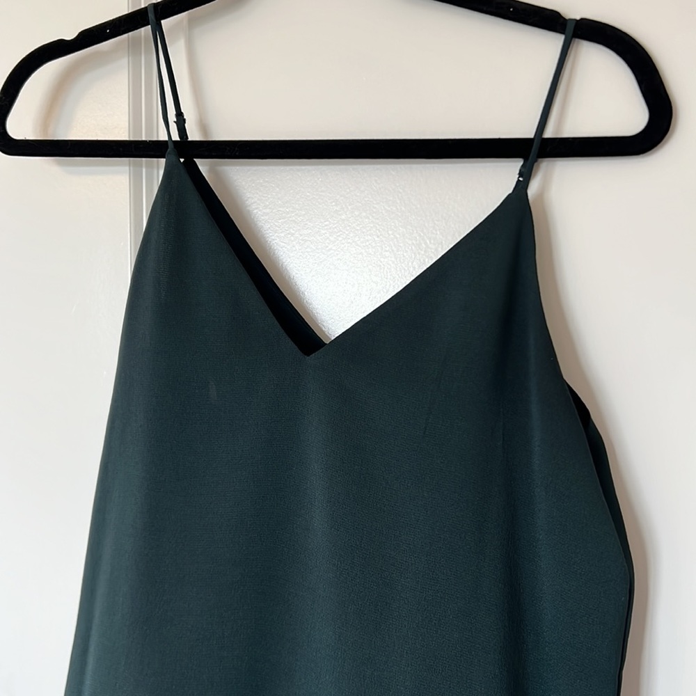 Express Emerald Green Silky Camisole Tank XS